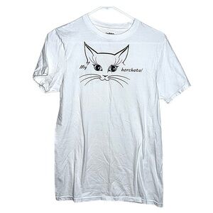 3/$25 🍄 Goodfellow & Co My Horchata Cat T-shirt Size Small